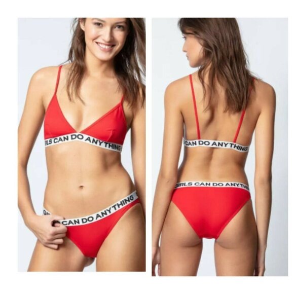 NWT Zadig & Voltaire 2-PC Swimsuit Swimwear Bikini Top Bottoms 42/ Size 42/10 - Picture 1 of 12